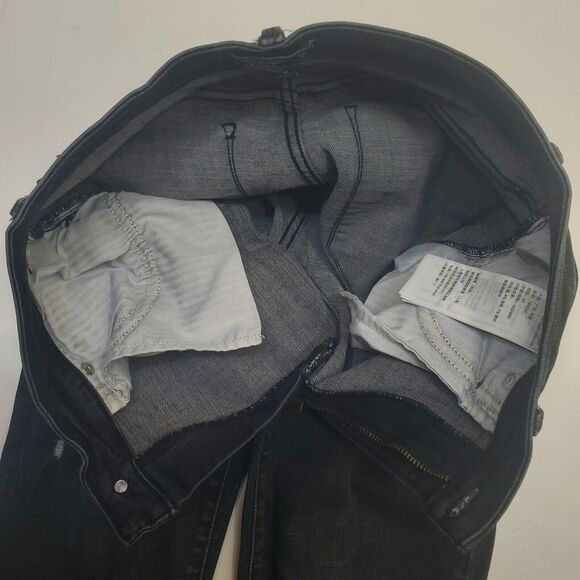 Abercrombie And Fitch High Rise Super Skinny Dark Wash Women's Jeans Size 27/4 - Picture 10 of 15